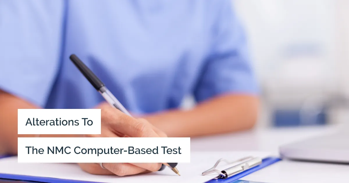 Changes to the NMC CBT Test