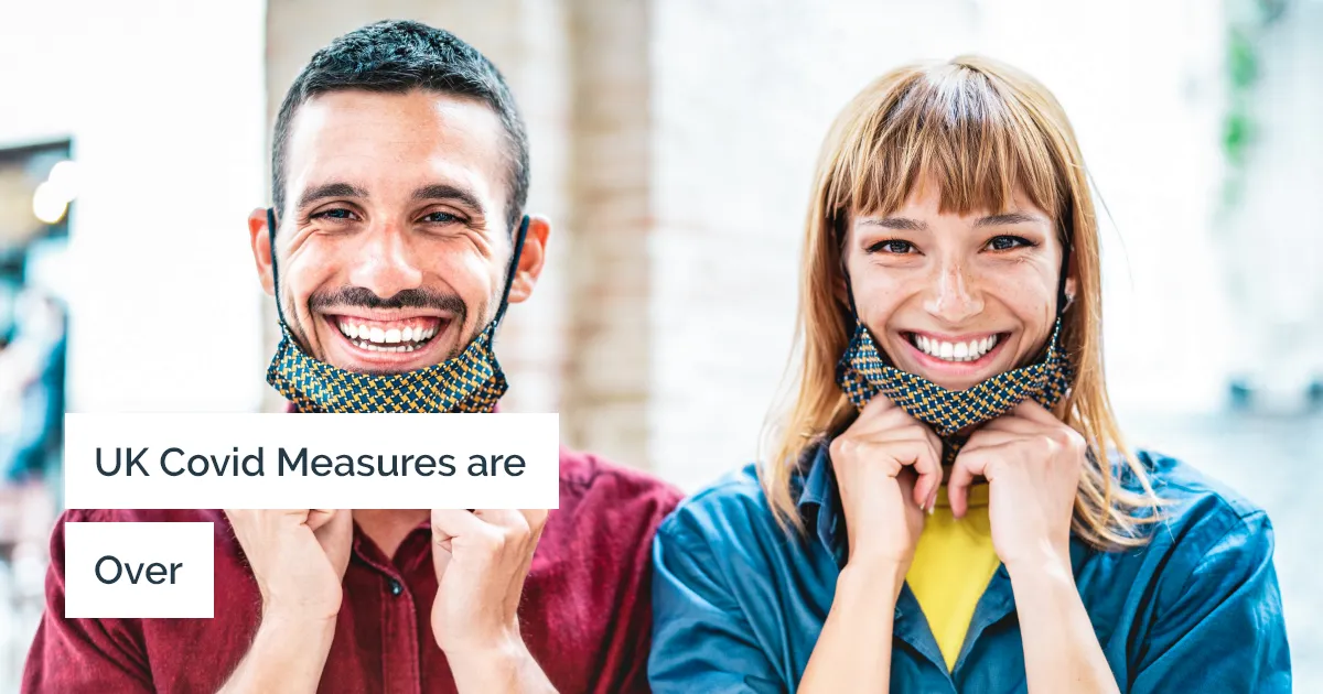 Announcing the end of Covid measures in UK