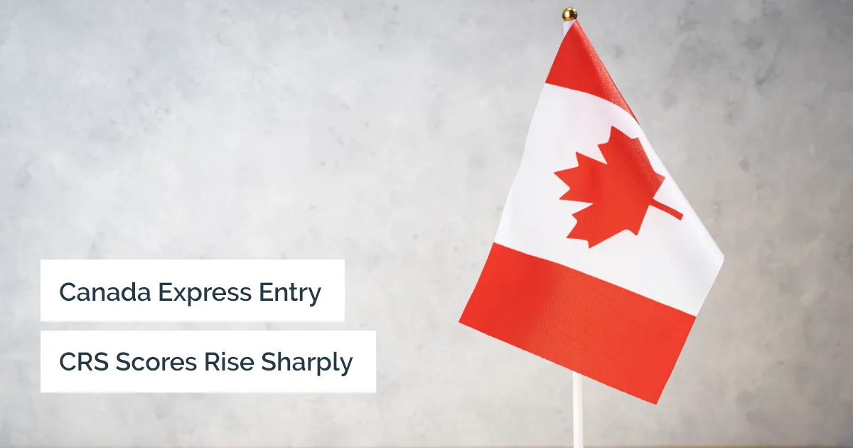 Canada CRS Scores for Express Entry Rise Sharply