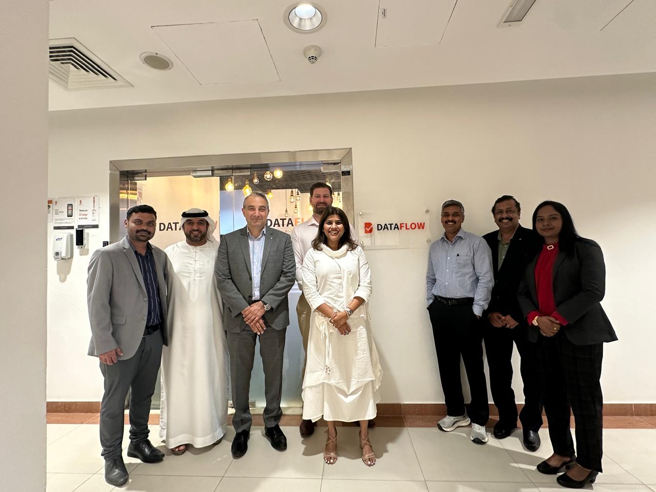 MWT Global Consultancy and DataFlow Group teams in Dubai